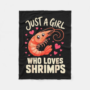 Couverture Polaire Crevettes de fille cajun fruits de mer