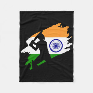 Couverture Polaire Cricket Patriotic India Sports Jersey Gift Women G