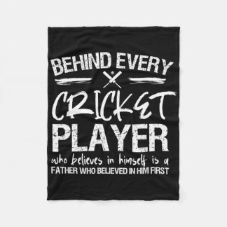 Couverture Polaire Cricket Player Dad 