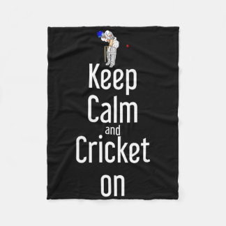 Couverture Polaire Cricket T Ll Tsman Gardez Votre Calme Et Jouez Au