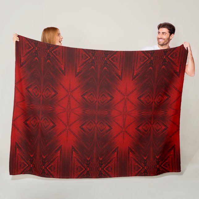 Couverture Polaire Cristal rouge 1 (En situation)