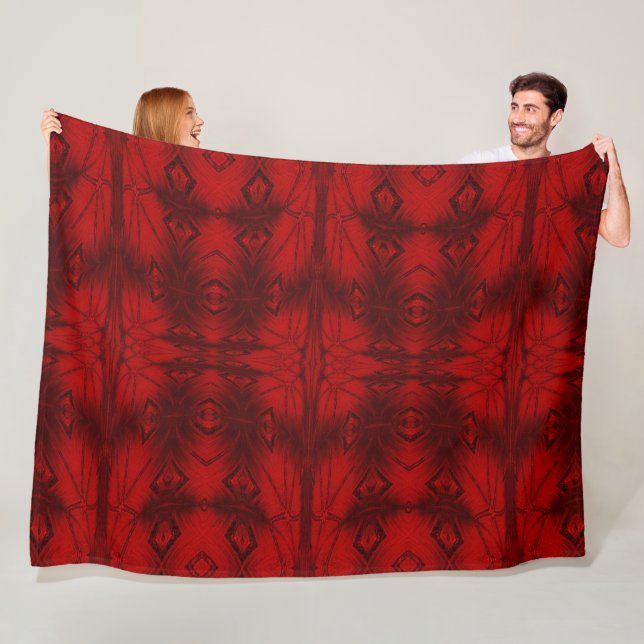 Couverture Polaire Cristal rouge 5 (En situation)