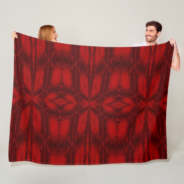 Couverture Polaire Cristal rouge 7 (En situation)