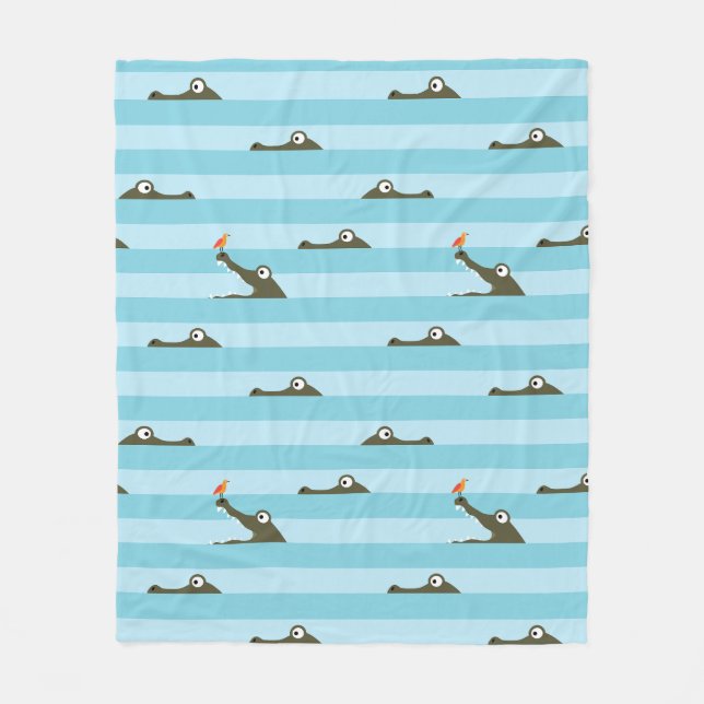 Couverture Polaire Crocodile (Devant)