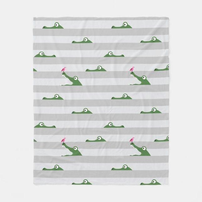 Couverture Polaire Crocodile (Devant)