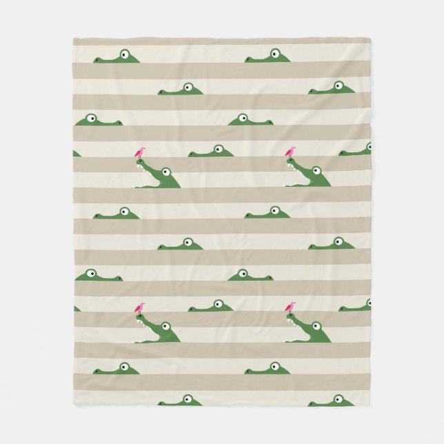 Couverture Polaire Crocodile (Devant)