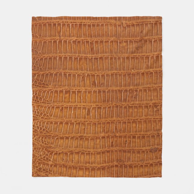 Couverture Polaire Crocodile alligator reptile texture cuir fermer  (Devant)
