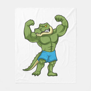 Couverture Polaire Crocodile comme Bodybuilder extrême