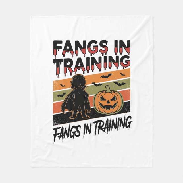 Couverture Polaire Crocs en formation T-shirt drôle de vampire Hallow (Devant)