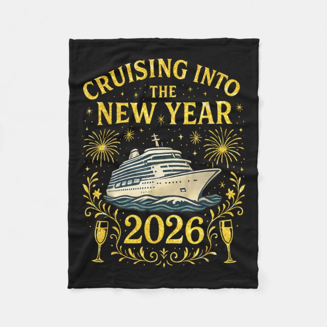 Couverture Polaire Croisière Dans Le Nouvel An 2026 Bonne Année (Devant)