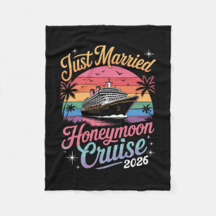 Couverture Polaire Croisière de lune de miel Cute Just Married 2026 J