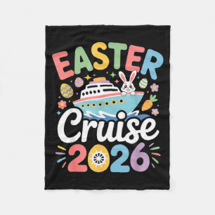 Couverture Polaire Croisière de Pâques 2026 Famille Lapin de printemp