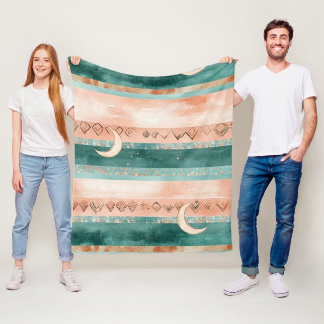Couverture Polaire Croissant de Lune de Terre pour les passionnés de  (En situation)