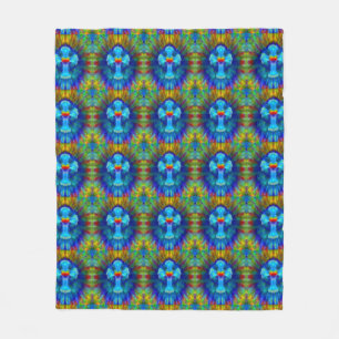 Couverture Polaire Croix de colorant de cravate
