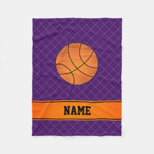 Couverture Polaire Croix pourpre de criss de basket-ball nommé fait