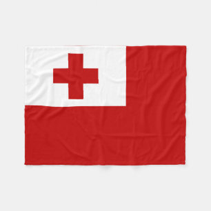 Couverture Polaire Croix-Rouge de drapeau d'île du Tonga