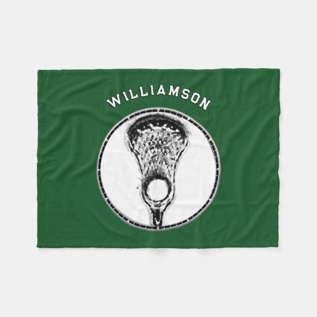 Couverture Polaire Crosse personnalisée (Devant (Horizontal))