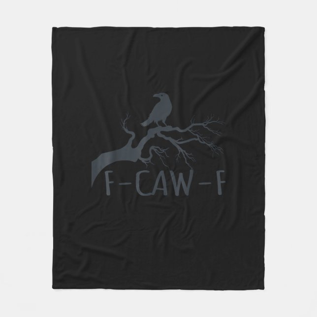 Couverture Polaire Crow F-Caw-F Retro Crow (Devant)
