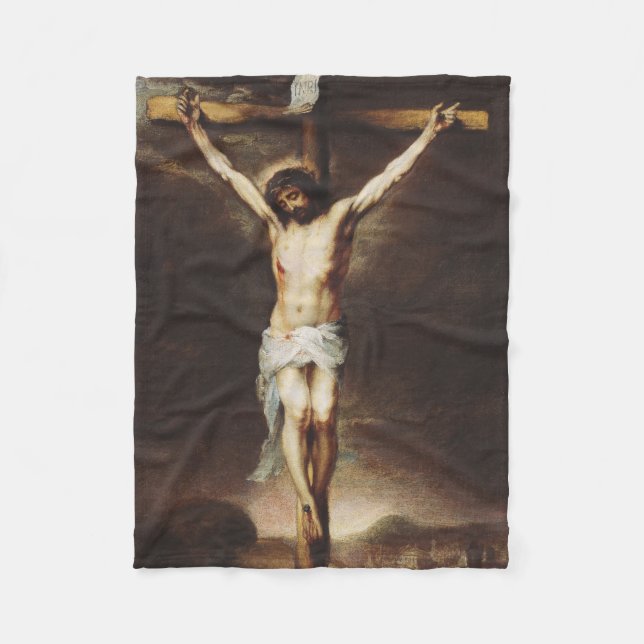 Couverture Polaire Crucifixion par Bartolome Esteban Murillo (Devant)