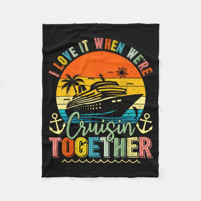 Couverture Polaire Cruise Squad 2026 Family Group Matching Summer Vac (Devant)