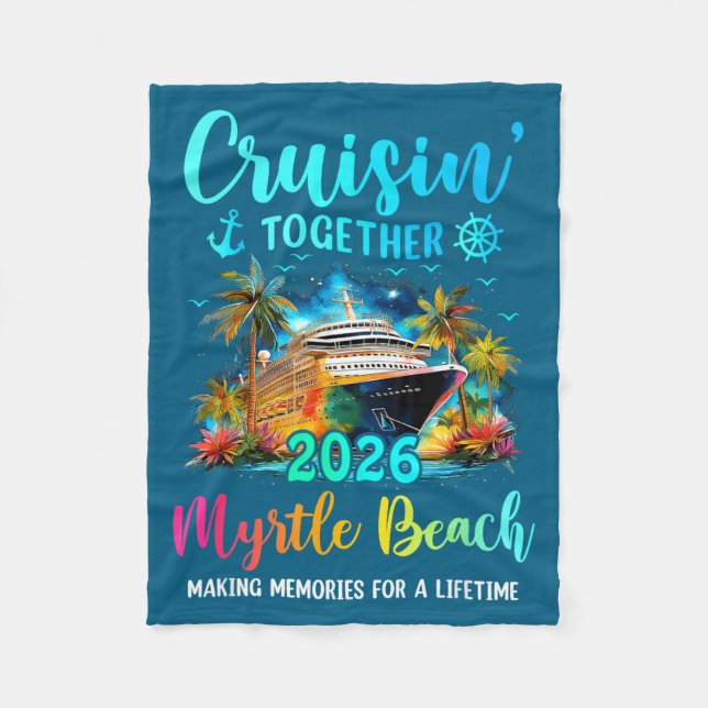 Couverture Polaire Cruisin' Together Myrtle Beach 2026 Family Cruise  (Devant)