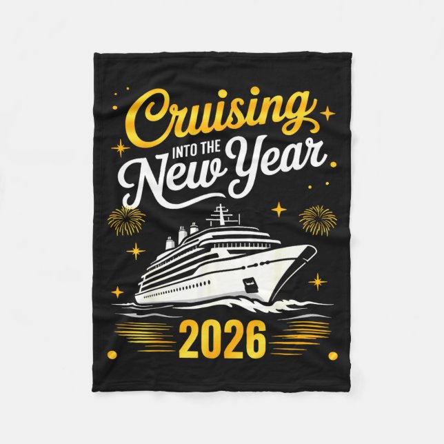 Couverture Polaire Cruising Into 2026 New Years Eve Matching Family C (Devant)