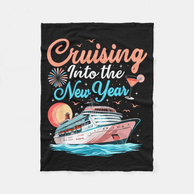 Couverture Polaire Cruising Into New Years Eve Party Countdown Happy  (Devant)