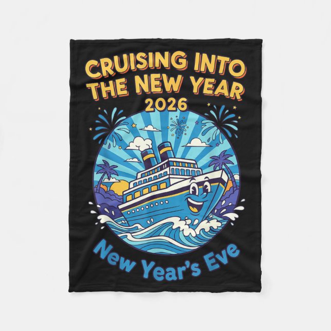 Couverture Polaire Cruising Into The New Year 2026 Fun New Year's Eve (Devant)