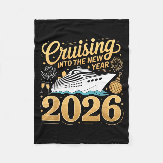 Couverture Polaire Cruising Into The New Year 2026 Matching Family Cr (Devant)