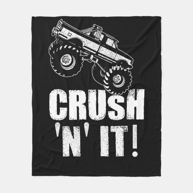 Couverture Polaire Crush N It Monster Truck Jam (Devant)