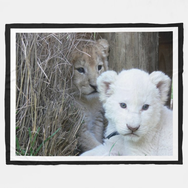 Couverture Polaire Cubes de tigre (Devant (Horizontal))