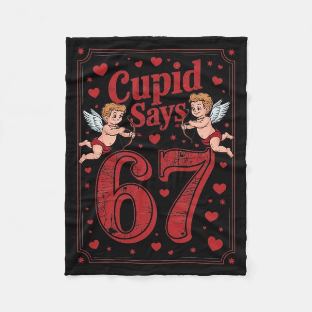 Couverture Polaire Cud Says 67 Funny 6 7 Valentine Couple Matching Si (Devant)