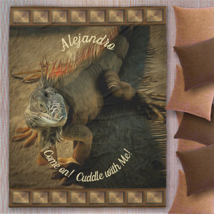 Couverture Polaire Cuddle avec Pedro l'Iguana 0768