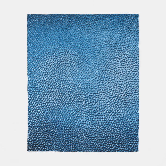 Couverture Polaire Cuir bleu classique texture arrière - plan closeup (Devant)