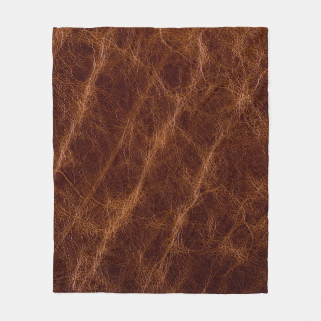 Couverture Polaire cuir Brown textulibération, texture, abstrait, acc (Devant)