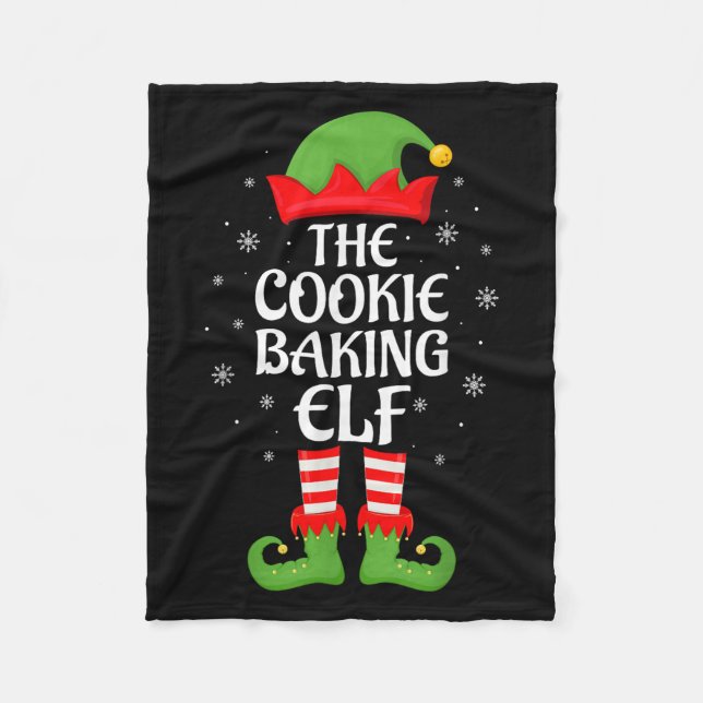 Couverture Polaire Cuisine de biscuits Elf Xmas Famille Correspondanc (Devant)