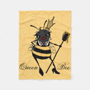 COUVERTURE POLAIRE CUISINE QUEEN BEE AVEC HONEYCOMB FLEECE BLANKET