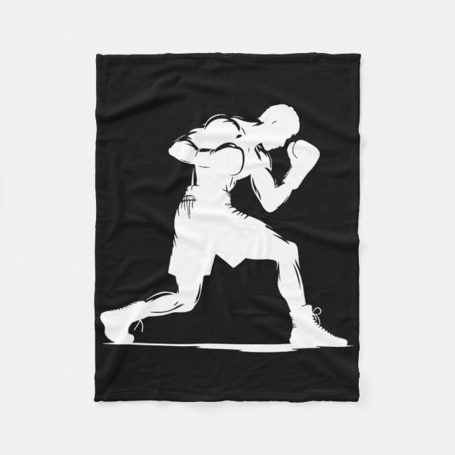 Couverture Polaire Cuisinier Boxeur Guy  (Devant)