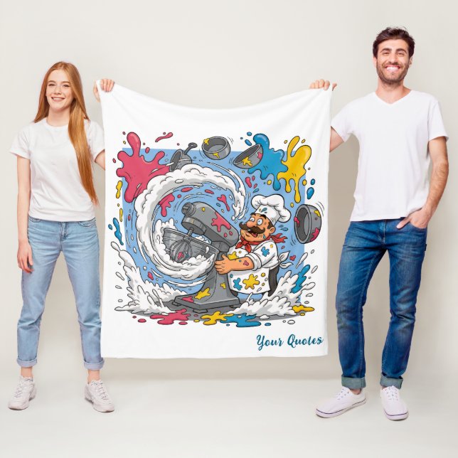 Couverture Polaire Cuisinier Chaotique Avec Mitigeur Explosant (En situation)