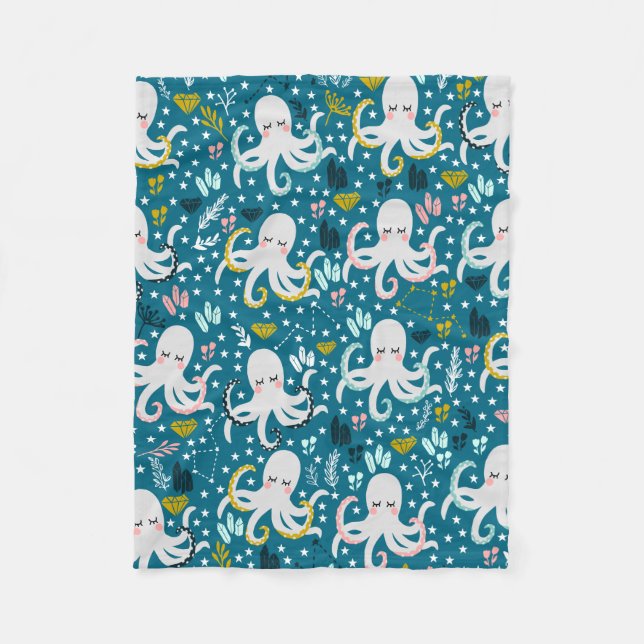 Couverture Polaire Cuite Octopus (Devant)