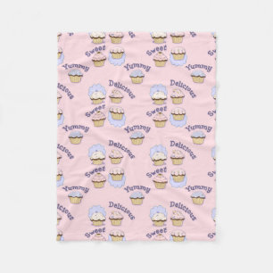 Couverture Polaire Cupcakes Fleece Blanket