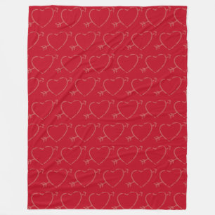 Couverture Polaire Cupid Hearts Fleece Blanket