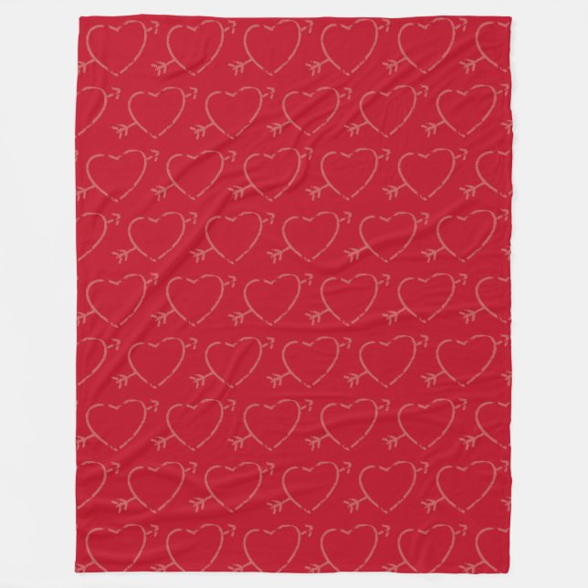 Couverture Polaire Cupid Hearts Fleece Blanket (Devant)