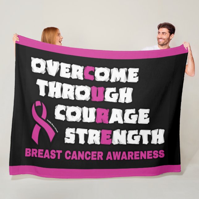 Couverture Polaire CURE...Cancer du sein (En situation)