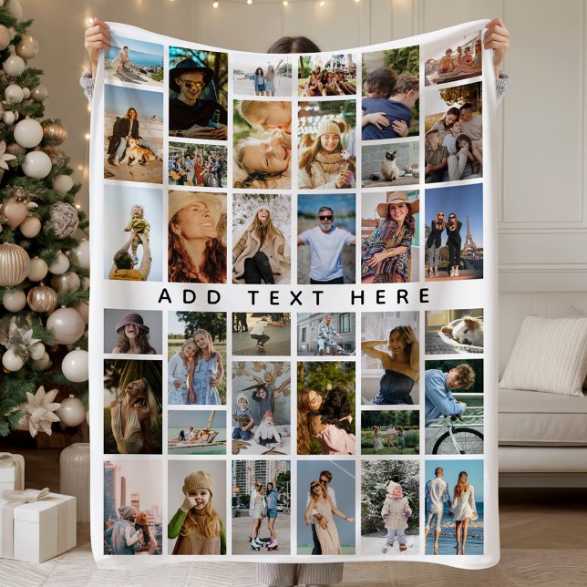 Couverture Polaire Custom 36 x photo collage Personalized  (Créateur téléchargé)