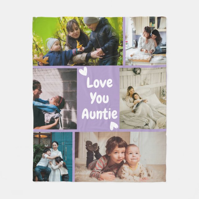 Couverture Polaire Custom Aunt Photo Throw Gift from Niece Blanket (Devant)