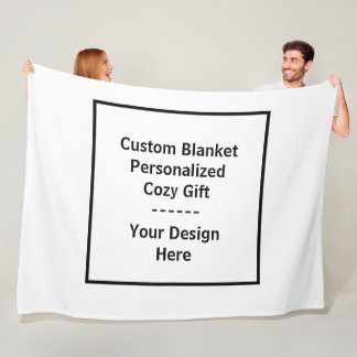 Couverture Polaire Custom Blanket – Personalized Cozy Gift