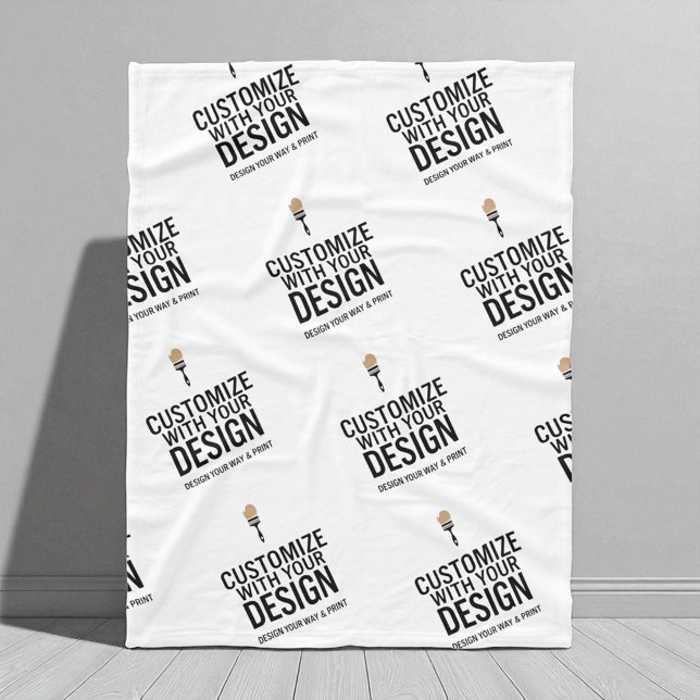 Couverture Polaire Custom Minimalist Personalized Company Branded  (Créateur téléchargé)