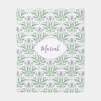 Couverture Polaire Custom sherpa baby blanket with personalized name.