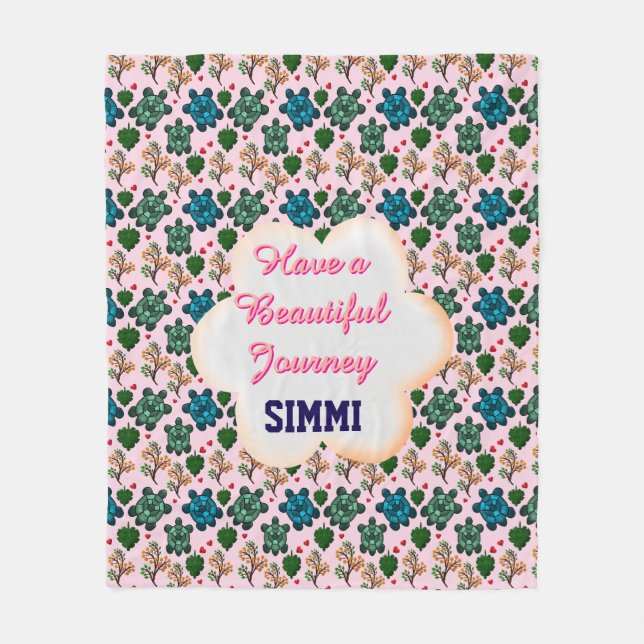 Couverture Polaire Custom turtle pattern  (Devant)